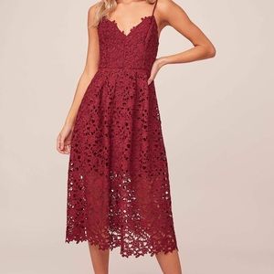 ASTR The Label A line midi dress